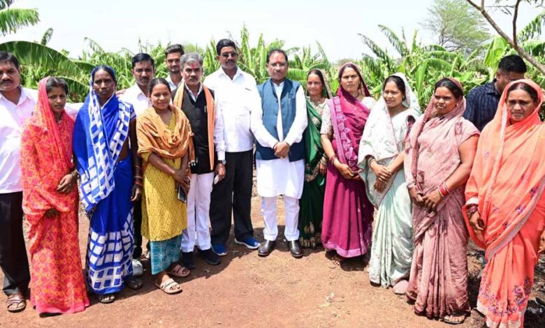 CM पहुंचे उत्कृष्ट किसान रोहित साहू के खेतों में: केला और पपीता की खेती से कमा रहे लाखों का मुनाफा, 20 लोगों को अपने खेत में दे रहे रोजगार