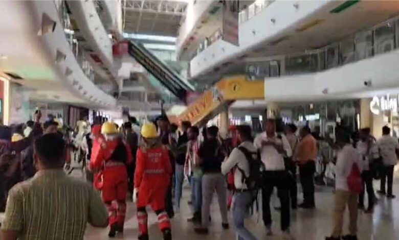 दुर्ग-में-हाई-अलर्ट-मॉक-ड्रिल-का-आयोजन,-सूर्या-मॉल-में-पाकिस्तान-एयर-फाइटर-ने-गिराया-बम