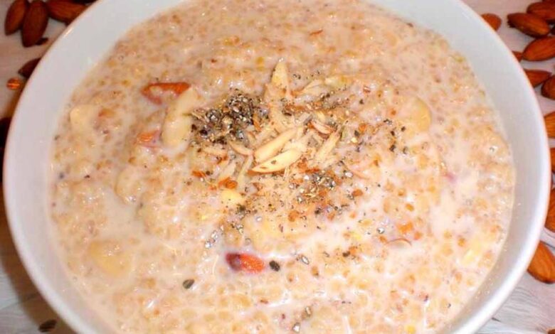 नाश्‍ते-मीठी-दल‍िया-है-बेस्‍ट