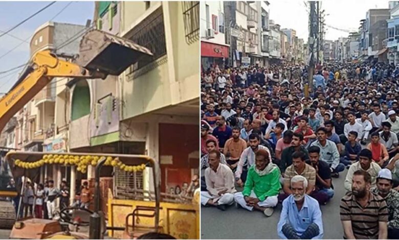 उज्जैन-:-नगर-निगम-की-टीम-ने-हरिफाटक-से-महाकाल-मार्ग-के-बीच-अतिक्रमण-हटाने-की-कार्रवाई