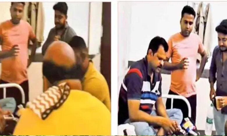 पुलिसकर्मियों-की-अस्पताल-में-कैदी-के-साथ-शराब-पार्टी,-video-सामने-आने-के-बाद-5-पुलिसकर्मी-सस्पेंड