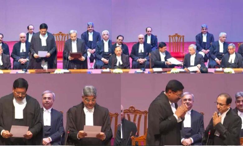 sc-को-मिले-3-नए-जज,-चीफ-जस्टिस-ने-दिलाई-शपथ;-शीर्ष-अदालत-में-अब-फुल-स्ट्रेंथ