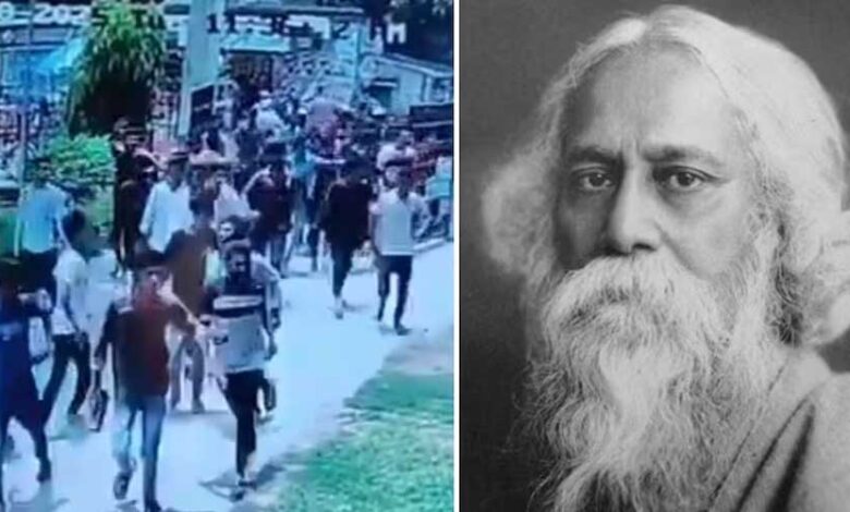 दंगाइयों-ने-बांग्लादेश-के-राष्ट्रगान-निर्माता-रबीन्द्रनाथ-टैगोर-की-हवेली-को-किया-खंडहर