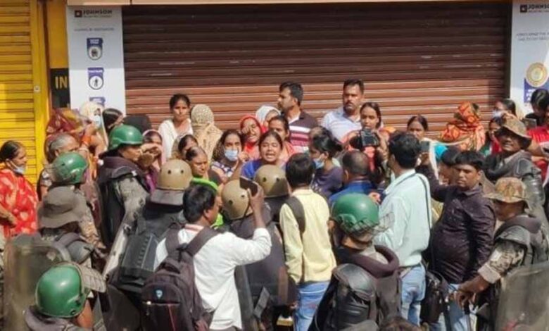रायगढ़-में-नये-मरीन-ड्राइव-के-निर्माण-के-लिए-भारी-विरोध-के-बावजूद-तोड़फोड़-अभियान-की-शुरुआत