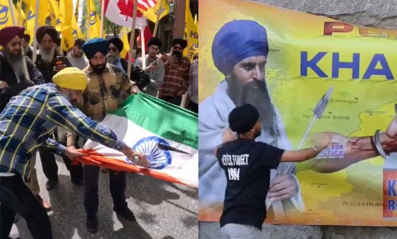 कैलगरी-की-सड़कों-पर-खालिस्तानी-झंडे-लहराते-हुए-प्रदर्शनकारियों-ने-‘मोदी-गो-बैक’-जैसे-नारे-लगाए