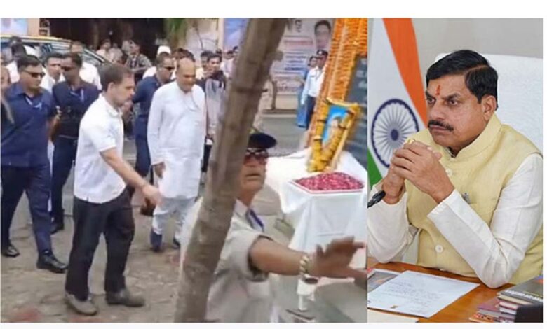 राहुल-के-जूते-पहनकर-पुष्पांजलि-करने-पर-सीएम-ने-कसा-तंज-बोले-यह-हमारे-संस्कार-नहीं