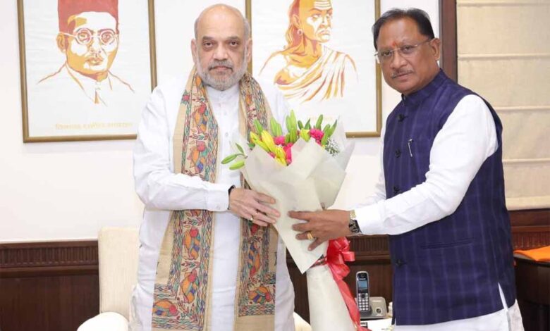 छत्तीसगढ़-के-मुख्यमंत्री-विष्णुदेव-साय-ने-केंद्रीय-गृहमंत्री-से-की-मुलाकात