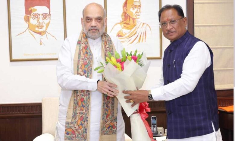 छत्तीसगढ़-के-मुख्यमंत्री-विष्णुदेव-साय-ने-केंद्रीय-गृहमंत्री-से-की-मुलाकात