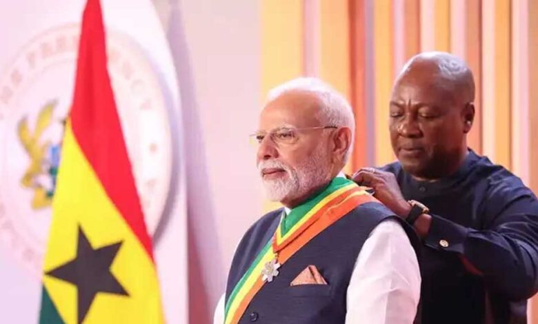 pm-मोदी-घाना-के-राष्ट्रीय-सम्मान-से-सम्मानित-किए-गए,-दोनों-देशों-ने-अहम-समझौतों-पर-किए-हस्ताक्षर