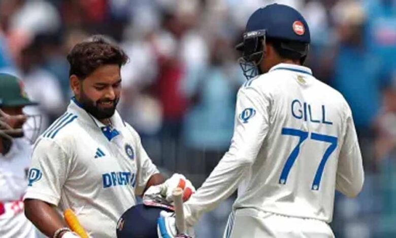 भारत-का-चौथा-विकेट-गिर-गया-है,-पंत-65-रन-बनाकर-आउट-हुए,-गिल-क्रीज-पर-मौजूद