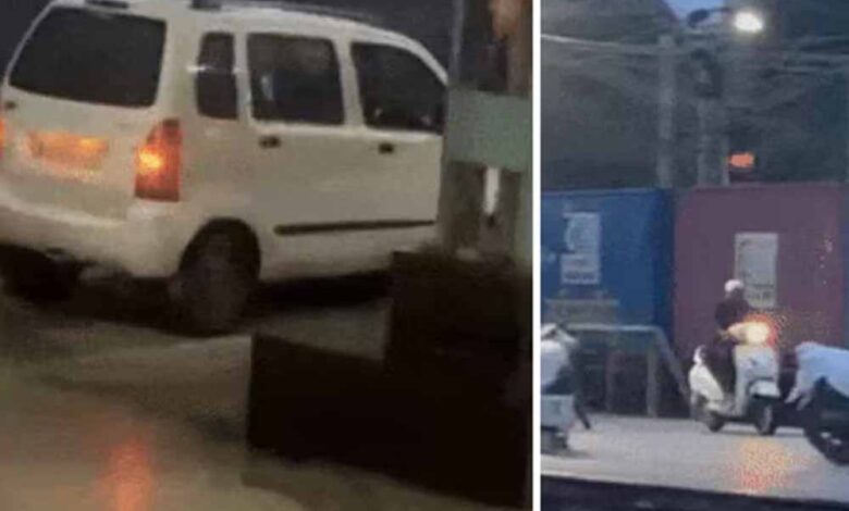 भोपाल-स्टेशन-पर-मचा-हड़कंप:-प्लेटफॉर्म-पर-युवकों-ने-दौड़ाई-कार-और-स्कूटर,-वायरल-हुआ-वीडियो