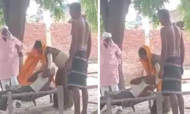 बहू-का-कहर:-ससुर-को-चारपाई-से-बांधा,-थप्पड़ों-की-बारिश…वीडियो-हुआ-वायरल