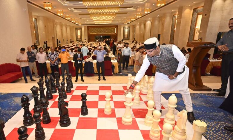 खेल-मंत्री-सारंग-ने-किया-राज्य-सीनियर-फिडे-रेटेड-चेस-चैंपियनशिप-का-शुभारंभ