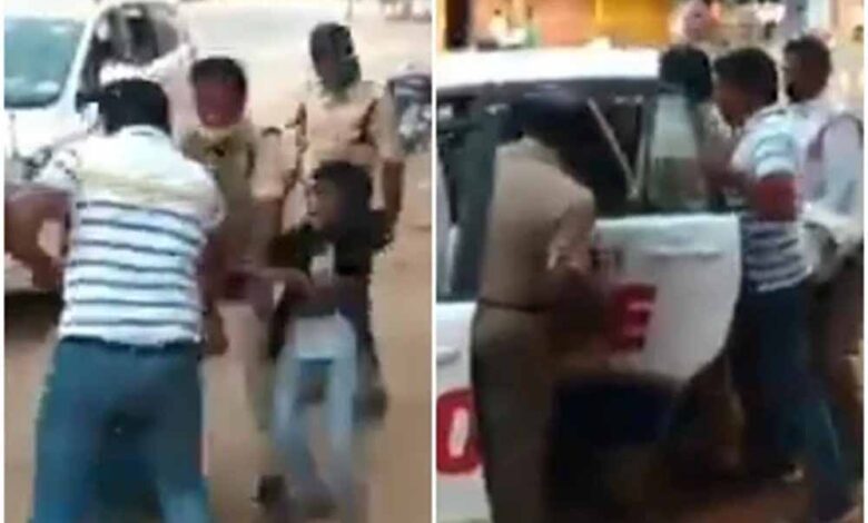 पिता-की-पिटाई-कर-रहे-थे-बेटे,-रोकने-गए-पुलिसवाले-को-उतारा-मौत-के-घाट