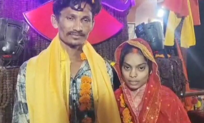 खंडवा-में-अनोखी-शादी:-शाजिया-बनी-शारदा,-मंदिर-में-मयूर-के-साथ-लिए-सात-फेरे