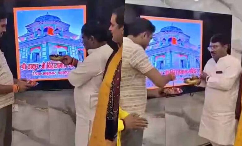 ‘ये हमारे ठाकुर जी का मंदिर है’: मकबरे पर पुलिस तैनात, BJP जिलाध्यक्ष ने की आरती