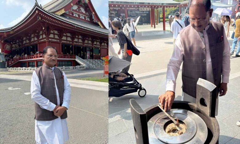 टोक्यो-यात्रा:-सीएम-साय-ने-असाकुसा-मंदिर-में-की-पूजा,-प्रदेश-की-समृद्धि-मांगी