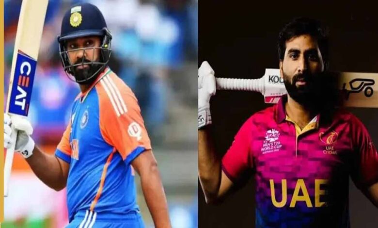 यूएई-कप्तान-ने-तोड़ा-रोहित-शर्मा-का-रिकॉर्ड,-t20i-में-सबसे-ज्यादा-छक्के