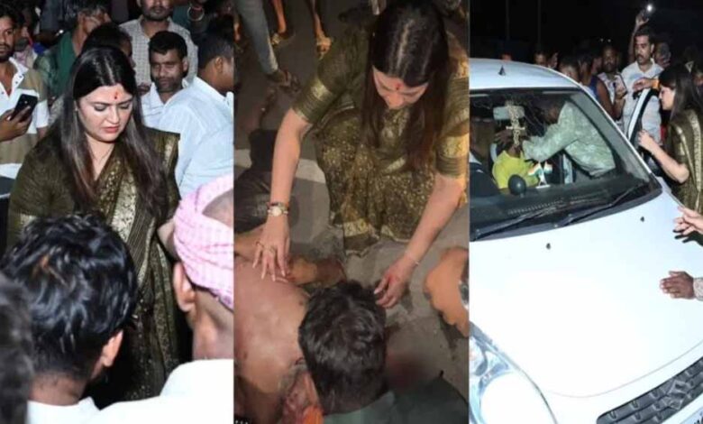 mla-भावना-बोहरा-ने-दिखाई-संवेदनशीलता,-घायल-को-अपने-वाहन-से-पहुँचाया-अस्पताल