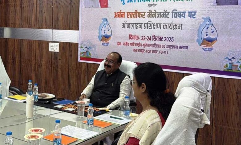 रायपुर : जल संचय और रिचार्जिंग सिस्टम के लिए शहरों में बुनियादी ढांचा विकसित करने की जरूरत –  अरुण साव