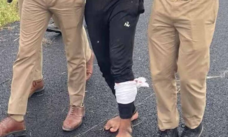 बरेली-मुठभेड़:-पैर-में-गोली-लगी-और-गिरा-बदमाश,-पुलिस-ने-किया-गिरफ्तार