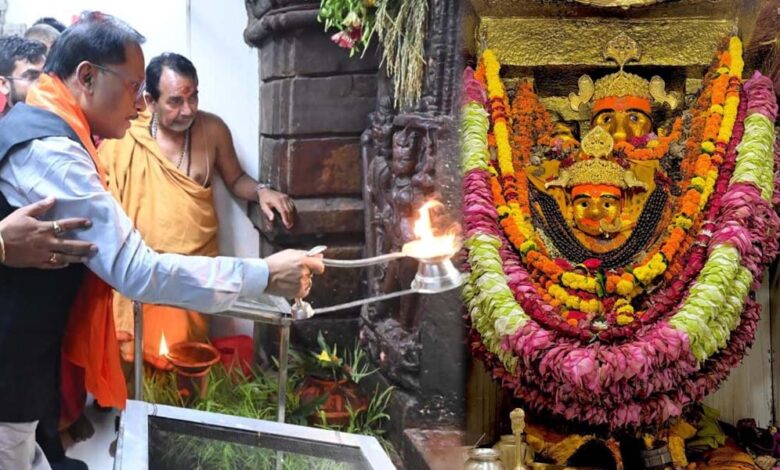 रायपुर-:-मुख्यमंत्री-विष्णु-देव-साय-ने-रतनपुर-महामाया-मंदिर-में-नवरात्रि-पर-की-पूजा-अर्चना