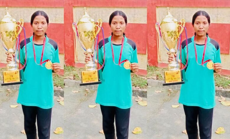 रायपुर-:-रितु-नाग-ने-बढ़ाया-सुकमा-का-मान,-राज्य-स्तरीय-प्रतियोगिता-में-जीता-स्वर्ण-पदक