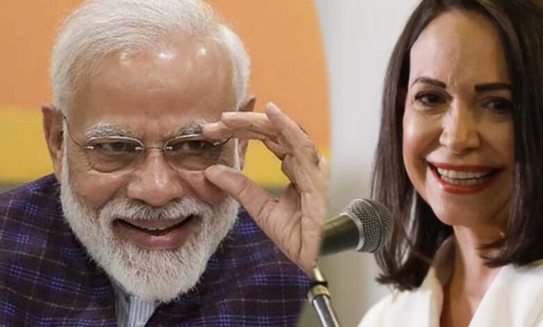 नोबेल-विजेता-मारिया-मचाडो-ने-की-भारत-की-प्रशंसा,-pm-मोदी-से-वेनेजुएला-में-लोकतंत्र-बहाली-की-अपील