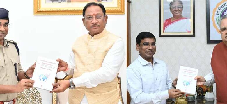 ips-डॉ-संतोष-की-पुस्तक-का-विमोचन:-संयुक्त-राष्ट्र-के-शांति-प्रयासों-पर-आधारित-रचना-सीएम-साय-व-डॉ.-रमन-सिंह-को-भेंट