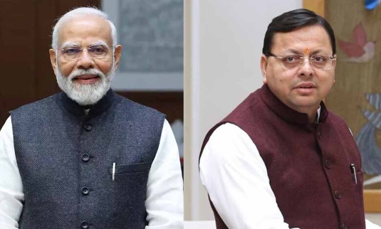 राज्य-स्थापना-दिवस-पर-शुभकामनाओं-के-लिए-मुख्यमंत्री-धामी-ने-प्रधानमंत्री-मोदी-का-जताया-आभार