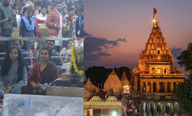 अभिनेत्री-दिव्या-दत्ता-बाबा-महाकाल-के-धाम-पहुंचीं,-नंदी-जी-के-कानों-में-की-मनोकामना