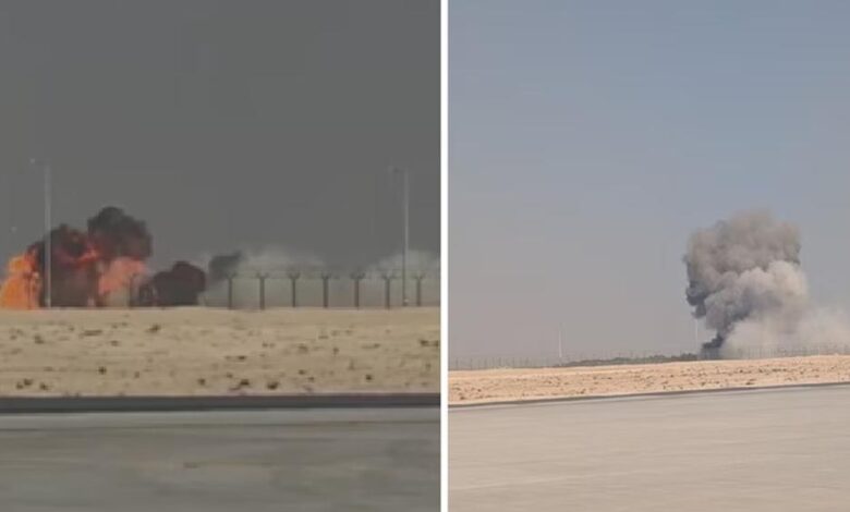 दुबई-एयर-शो-के-दौरान-तेजस-विमान-क्रैश-हुआ,-जमीन-पर-गिरते-ही-आग-का-गोला-बना