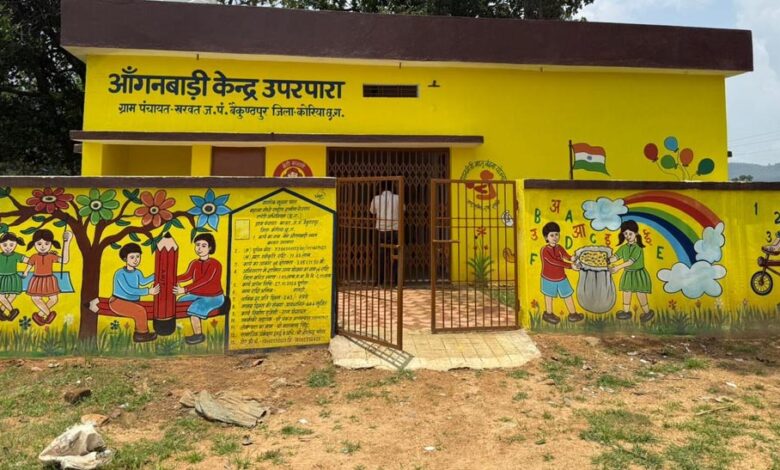 रायपुर-:-गांव-के-नौनिहालों-को-मिली-सुरक्षित-और-आधुनिक-शुरुआत,-भवन-निर्माण-में-मनरेगा-ने-निभाई-अहम-भूमिका