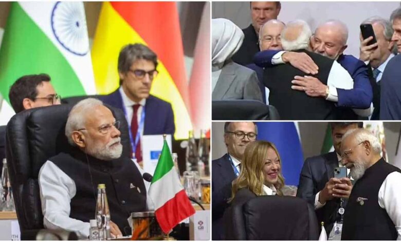 g-20-में-मोदी-की-नई-डिप्लोमेसी:-लूला-को-गले-लगाया,-मेलोनी-संग-दिखी-खास-बॉन्डिंग