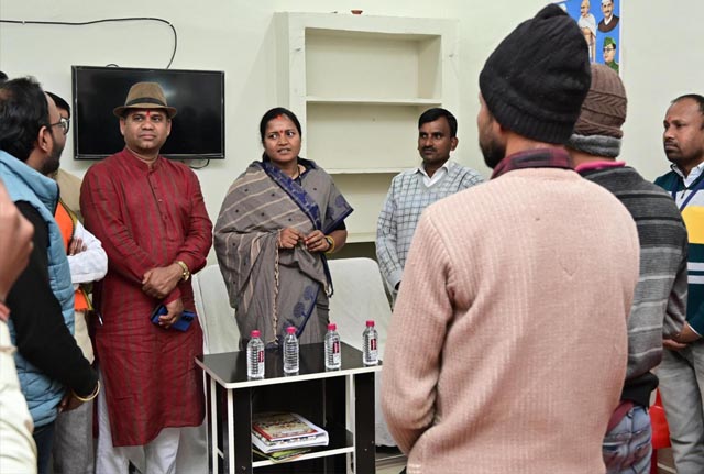 रायपुर-:-मंत्री-श्रीमती-लक्ष्मी-राजवाड़े-ने-सखी-वन-स्टॉप-सेंटर-और-नशा-मुक्ति-केंद्र-का-किया-निरीक्षण