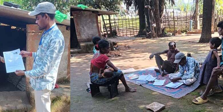 जंगल-पहाड़ों-के-रास्तों-से-मतदाताओं-तक-पहुंच-रही-टीम,-नारायणपुर-में-विशेष-गहन-पुनरीक्षण-ने-पकड़ी-रफ्तार