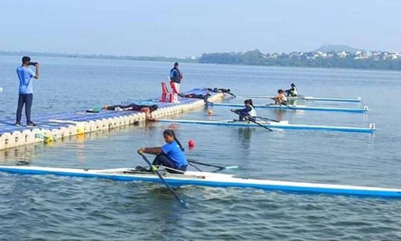 भोपाल-के-बड़े-तालाब-में-रोमांचक-रोइंग-चैंपियनशिप,-लहरों-संग-दौड़ी-खिलाड़ियों-की-रफ्तार