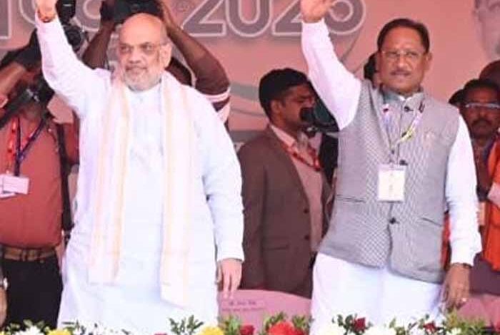 केन्द्रीय-गृह-एवं-सहकारिता-मंत्री-अमित-शाह-ने-आज-छत्तीसगढ़-के-जगदलपुर-में-बस्तर-ओलिंपिक-के-समापन-समारोह-को-संबोधित-किया