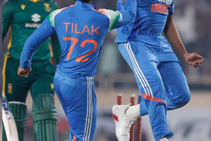 तीसरा-टी20-मुकाबला:-हर्षित-राणा-ने-किया-ब्रेविस-का-शिकार,-साउथ-अफ्रीका-की-हालत-खस्ता