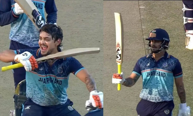 ईशान-किशन-ने-39-गेंदों-में-125-रन-की-तूफानी-पारी,-33-बॉल-में-बनाया-लिस्ट-ए-में-दूसरी-सबसे-तेज-सेंचुरी