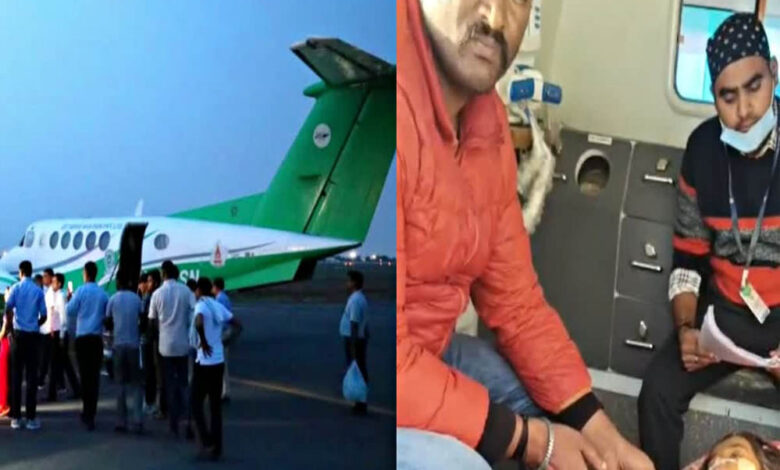 रीवा-की-6-साल-की-बच्ची-का-लिवर-फेल,-एयर-एंबुलेंस-ने-तुरंत-भोपाल-aiims-पहुंचाया