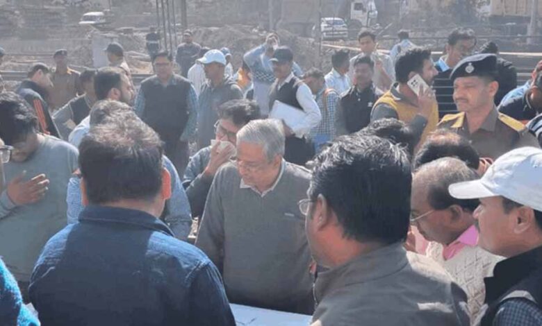 पद-संभालने-के-बाद-पहली-बार-कोरबा-पहुंचे-डीआरएम,-स्टेशन-पर-काम-की-रफ्तार-देख-जताई-नाराजगी