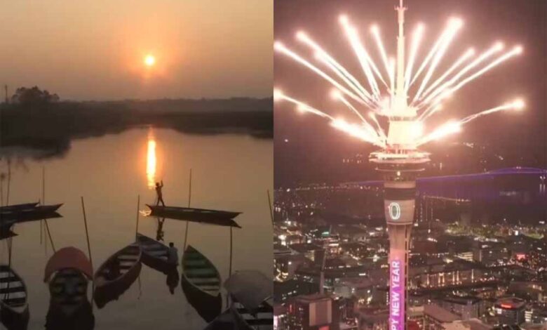 भारत में ढला 2025 का आखिरी सूरज, दुनिया के इस हिस्से में शुरू हो गया 2026