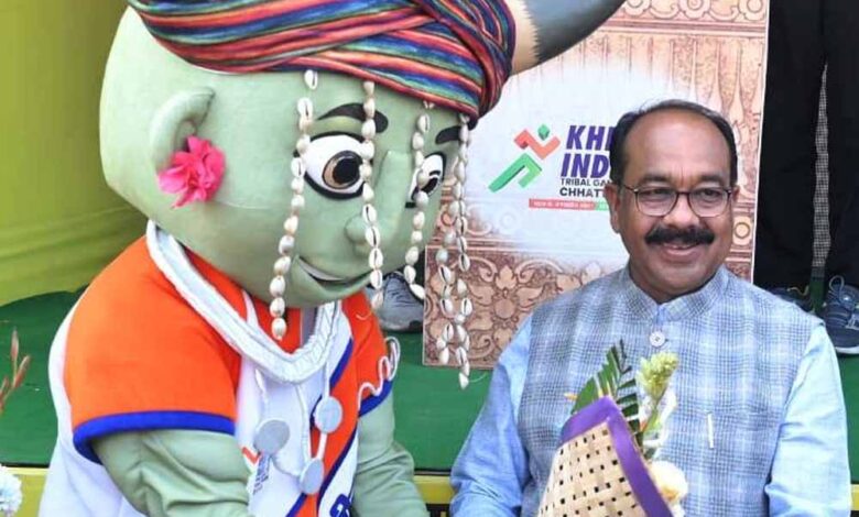 छत्तीसगढ़-में-होंगे-होंगे-खेलो-इंडिया-नेशनल-ट्राइबल-गेम्स,-उप-मुख्यमंत्री-अरुण-साव-ने-मशाल-गौरव-यात्रा-को-दिखाई-हरी-झंडी