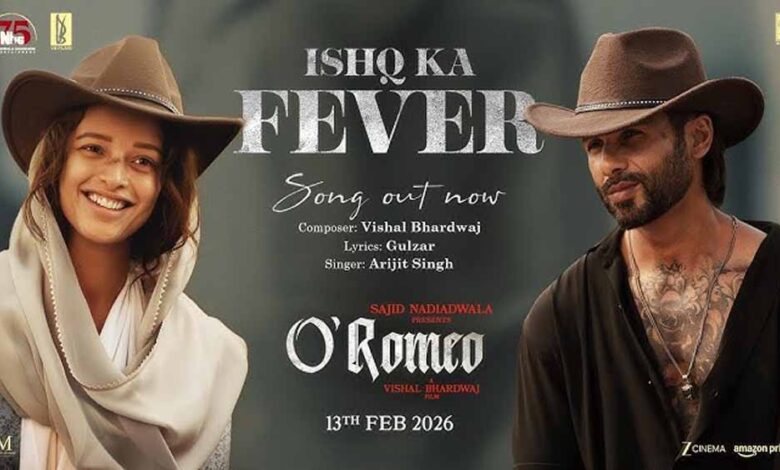 अरिजीत-सिंह-के-सुरों-से-सजा-‘इश्क-का-फीवर’,-‘ओ-रोमियो’-का-नया-गाना-रिलीज