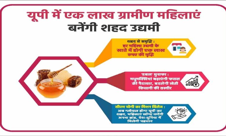 यूपी-में-एक-लाख-ग्रामीण-महिलाओं-के-जीवन-में-मिठास-घोलेगा-शहद