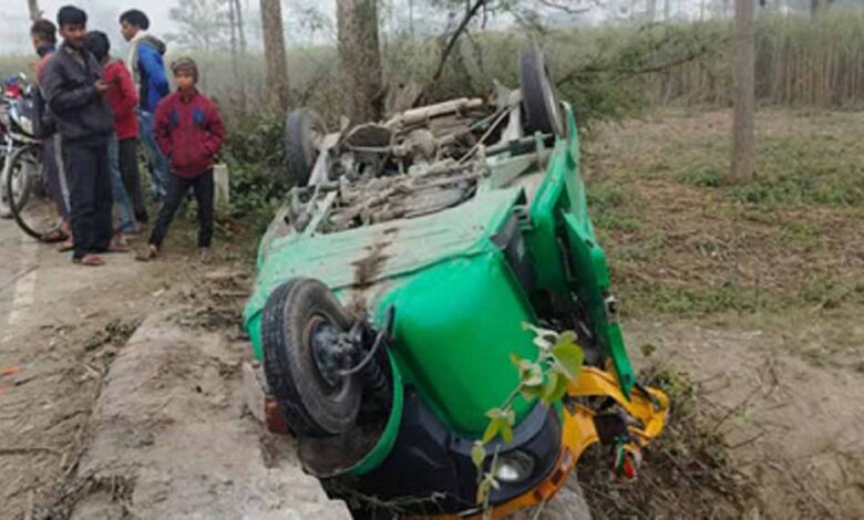 लखीमपुर-खीरी-में-दर्दनाक-हादसा:-टेंपो-पलटा,-तीन-मासूम-बच्चों-सहित-चार-की-मौत