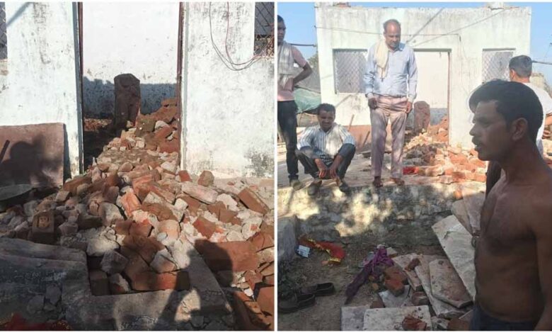 मुरैना-में-पूजा-के-दौरान-मंदिर-की-छत-गिरी,-मलबे-में-दबकर-3-मासूम-बच्चियों-की-मौत;-4-घायल