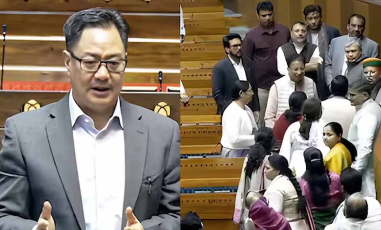 कांग्रेस-सांसदों-पर-गंभीर-आरोप:-pm-मोदी-को-धमकी,-स्पीकर-को-गाली,-किरेन-रिजिजू-ने-वीडियो-जारी-किया