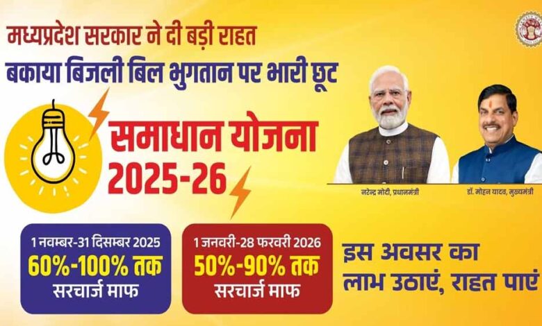 समाधान-योजना-में-अब-तक-05-लाख-58-हजार-से-अधिक-उपभोक्‍ताओं-को-मिली-सरचार्ज-में-छूट